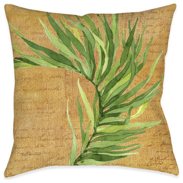 Palm Isle Paradise Outdoor Pillow, 18"x18"