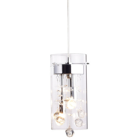 Glass and Crystal Pendant Lighting Modern Chandelier