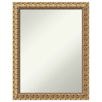 Florentine Gold Non-Beveled Wood Wall Mirror - 21.5 x 27.5 in.