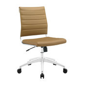 Jive Armless Mid Back Office Chair, Tan