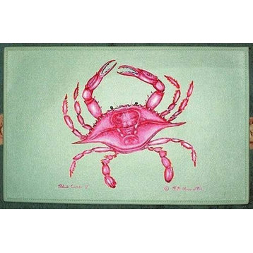 Betsy Drake Pink Crab 30 Inch By 50 Inch Comfort Floor Mat
