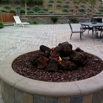Fire Pit and Pavers
