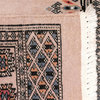ALRUG Handmade Beige/Bone Oriental  Bokhara Rug, 2'1"x5'10"
