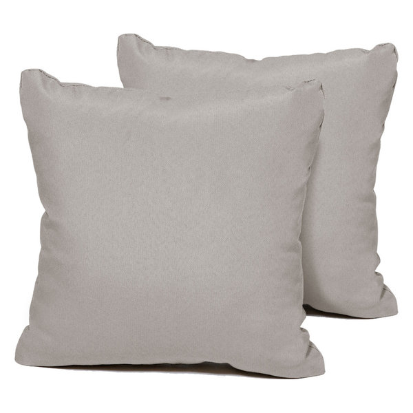 Square Outdoor Patio Pillows, Beige