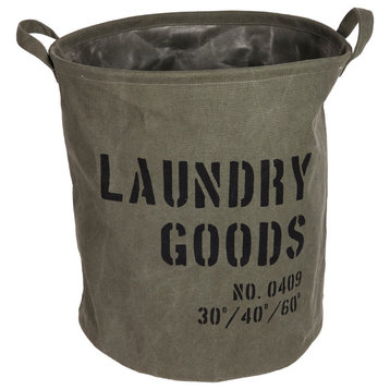 Danya B. Army Canvas Laundry Bucket