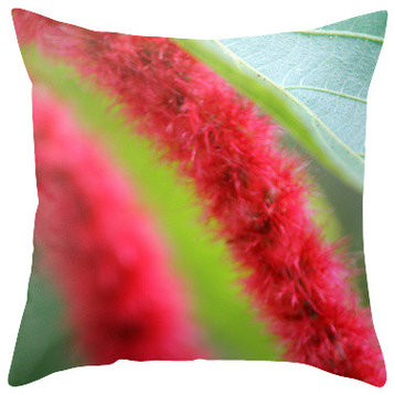 Tropical Flower II Abstract Pillow Cover, 18x18