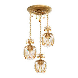 Dazzling 5 Pendant Light by Schonbek Rondelle - Lighting