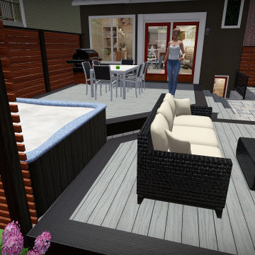 Danforth Backyard Hot Tub