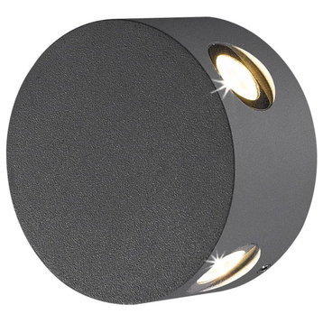 Pass 4-Light Wall Sconce in Aluminum
