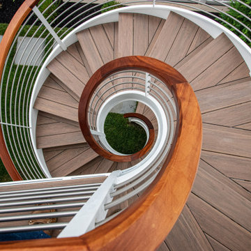 designer helical staircase