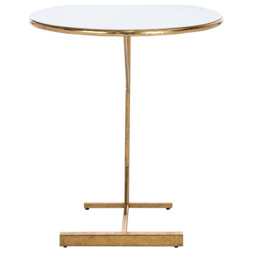 LinkbRound C Table White/Gold