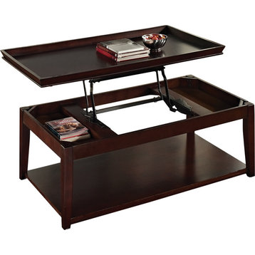 Clemson Lift Top Cocktail Table With Casters