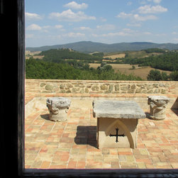 Kitchen Stone Islands (Mediterranean Style) - Kitchen Islands And Kitchen Carts