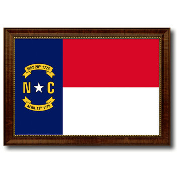 North Carolina State Flag Canvas Print, 27"x39"