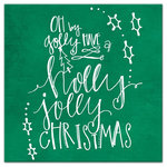 DDCG - Green "Holly Jolly Christmas" Canvas Wall Art, 20"x20" - Spread holiday cheer this Christmas season by transforming your home into a festive wonderland with spirited designs. This Green "Holly Jolly Christmas" 20x20 Canvas Wall Art makes decorating for the holidays and cultivating your Christmas style easy. With durable construction and finished backing, our Christmas wall art creates the best Christmas decorations because each piece is printed individually on professional grade tightly woven canvas and built ready to hang. The result is a very merry home your holiday guests will love.