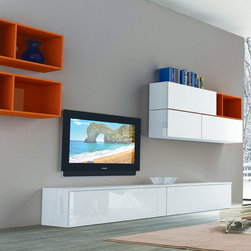 Modern Italian Wall Unit 3D 16 by Artigian Mobili - $4,785.00 - Entertainment Centers And Tv Stands