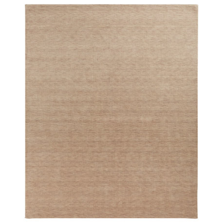 Weave & Wander Celano Contemporary Wool Rug, Beige, 9'6"x13'6"