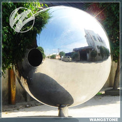 stainless steel large garden sphere sculpture - Garden Statues And Yard Art