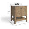 The Sequoia Bathroom Vanity, Acacia, 30", Single Sink, Freestanding