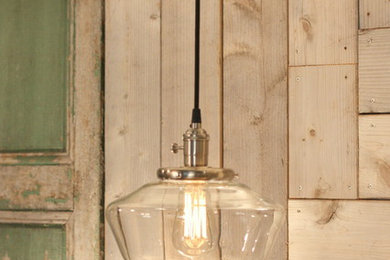 Pendant Light - Schoolhouse Style - Clear - 12 Inch