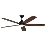 Monte Carlo - Monte Carlo Lowden 60" Smart Ceiling Fan WithLED 5LWDSM60MBKD Midnight Black - This 60" Smart Ceiling Fan W/LED from Monte Carlo has a finish of Midnight Black and fits in well with any Modern style decor.