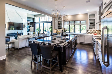 Large eclectic kitchen photo in New York