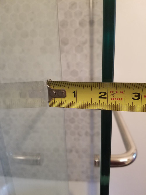Help! Large gap between my two sliding glass frameless shower doors