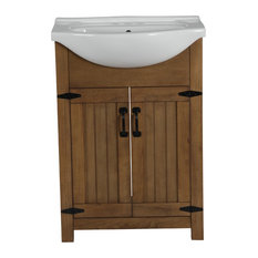 50 Most Por Brown Bathroom Vanities For 2018 Houzz Residence Maddox Single Sink Por Vanity Weathered Brown 24 Bathroom