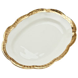 Traditional Salad And Dessert Plates by GODINGER SILVER