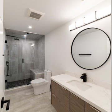 Large basement bathroom