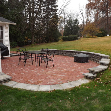 Before/After Clay Brick Patio