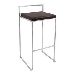 Fuji Stacker Bar Stool - WENGE - Bar Stools And Counter Stools