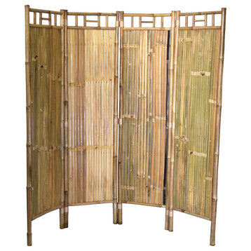 4-Panel Bamboo Screen