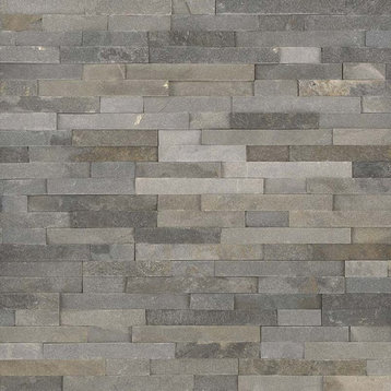 Sedona Grey 6x6 Split Face Corner Ledger Panel, 96 Pieces
