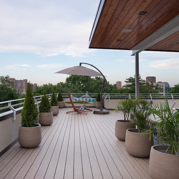 Rooftop Deck in Modern Urban Home