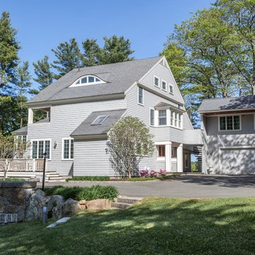 Exterior Renovation with Siding, Roofing and Garage Addition – North Shore MA