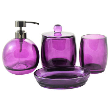 Bathroom Accessory Set of Ruby Collection