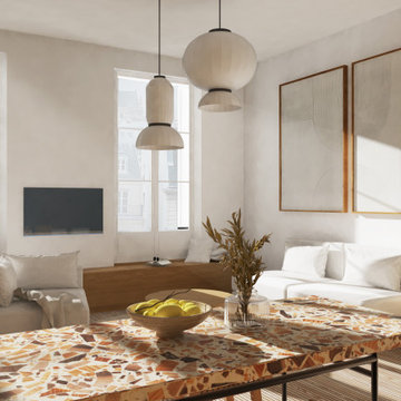 Un havre de paix au style Japandi - Paris