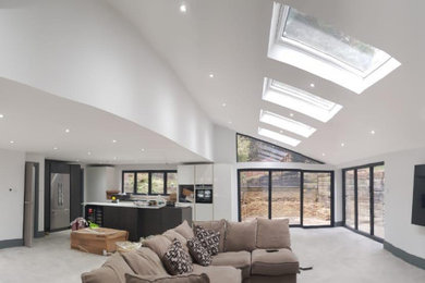 This is an example of a contemporary living room in London.