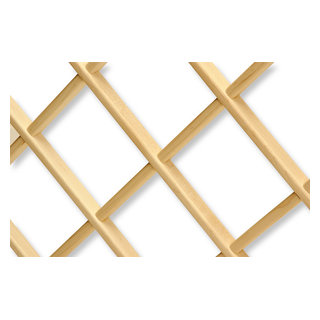 Trimmable wine rack outlet lattice panel inserts
