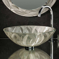 Vitraform 250-M Small Freestanding Vessel Oval Basin - Mirror - Products