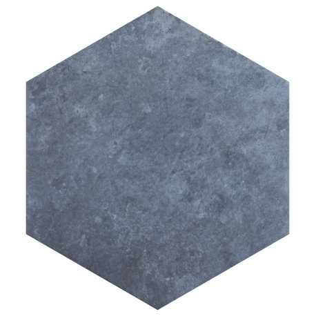 Heritage Hex Indigo Porcelain Floor and Wall Tile