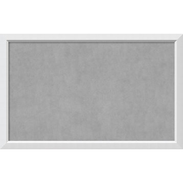 Framed Magnetic Board, Blanco White Wood, 44x28