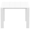 Compamia Vegas 39"-55" Extendable Dining Table, Wicker White