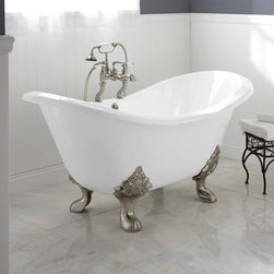 Arabella Cast Iron Double-Slipper Tub - Bathtubs