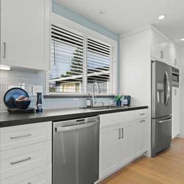 Smokey Blue: Almaden Valley Kitchen Remodel