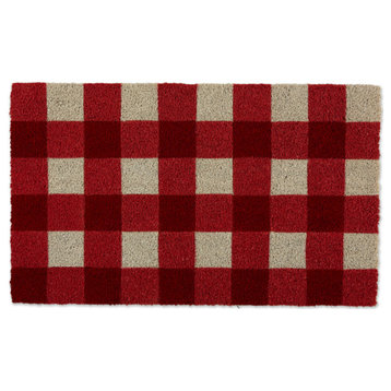 DII Red/White Buffalo Check Doormat