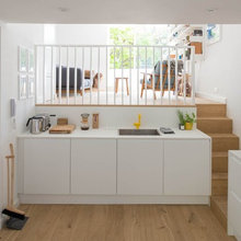 Interior Split-level Stairs Coastal
