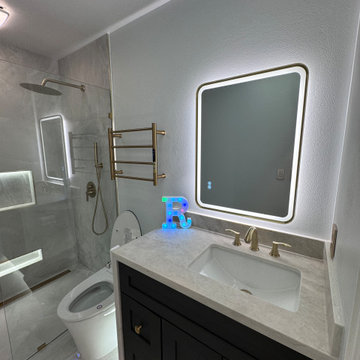 Guest Contemporary Modern Bathroom Remodeling in Cypress
