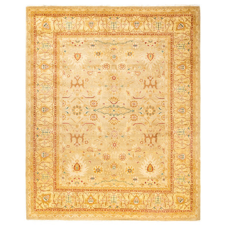 Mogul, One-of-a-Kind Hand-Knotted Area Rug  - Yellow,  8' 2" x 9' 10"